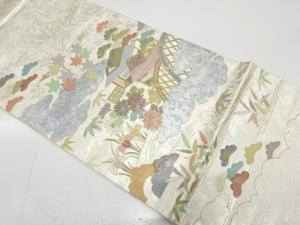 作家物　引箔螺鈿　茶屋辻模様　袋帯